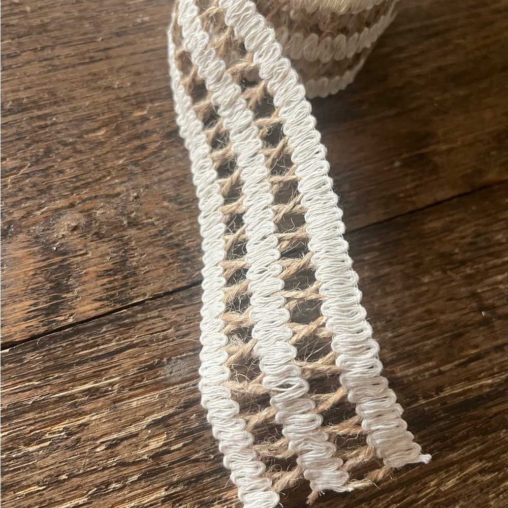 Natural fiber trim 1.5 inchx6 feet